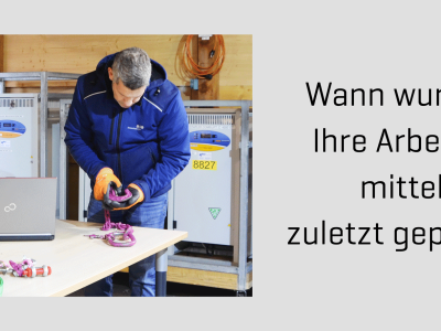 Prüfung von Arbeitsmitteln